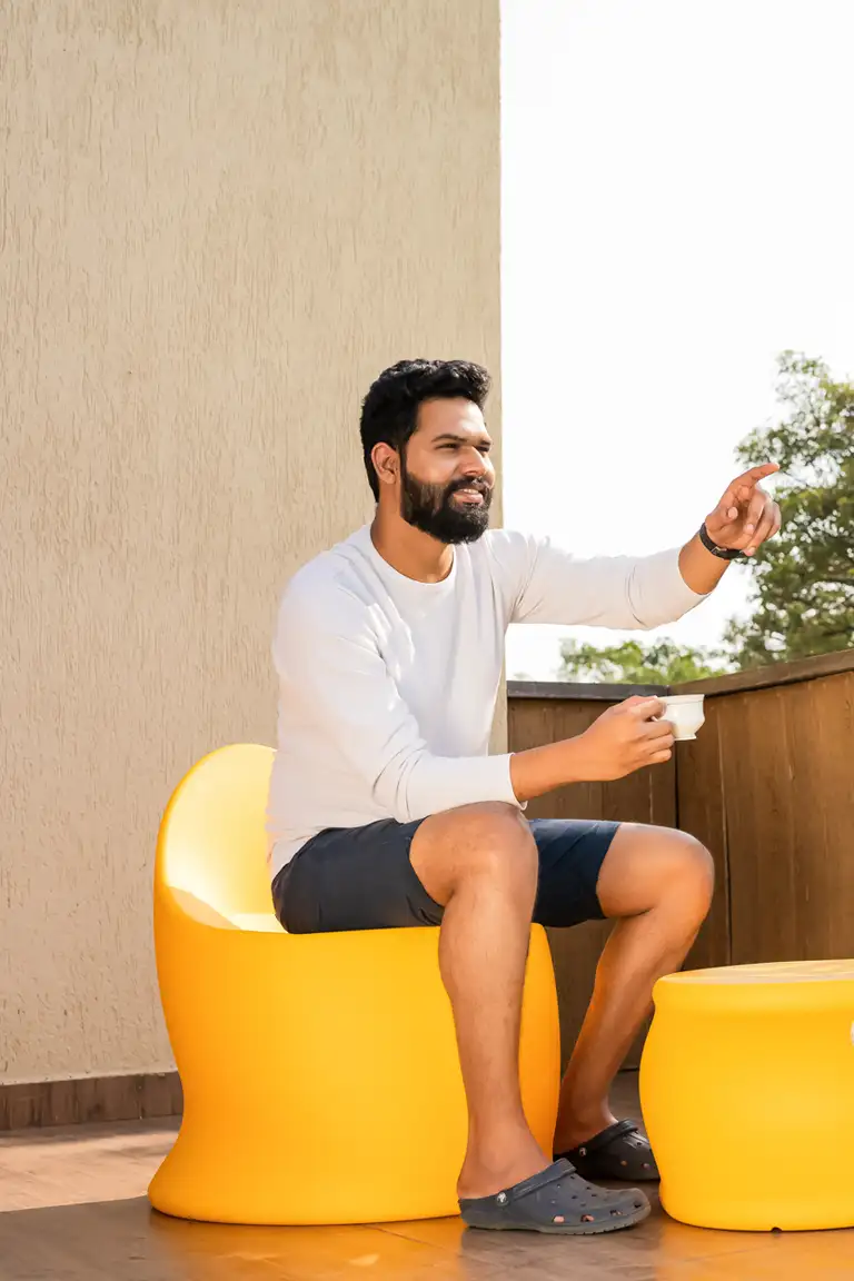 Marvella Olivia illuminated garden furniture, light up furniture set, outdoor led furniture, led chair and table, recycled furniture, plastic furniture