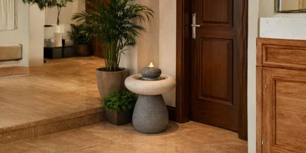 Zen Pebble Fountain material detail